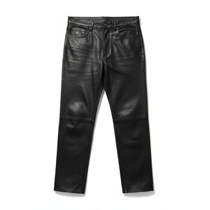 NWT Men's Black Leather Pants